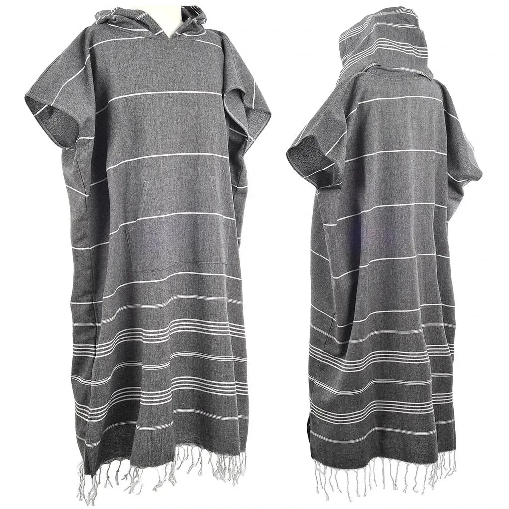 Khăn Poncho Thổ Nhĩ Kỳ Với Vải Terry Lining Bộ Đồ Tắm Hoàn Hảo Che Lên Cho Bãi Biển & Hồ Bơi, Khăn Tắm Biển Có Mũ Thổ Nhĩ Kỳ