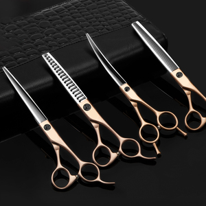 Ciseaux de toilettage professionnels 440C, ensemble, livraison gratuite, de qualité supérieure, en acier inoxydable, japonais, pour animaux de compagnie - Product Image 2
