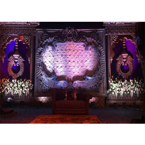 Juive moderne D'étape De Réception De Mariage Rustique Élégant de Toile De Fond D'étape de Mariage Configuration Tendance Fiançailles Décor D'étape - Product Image 1