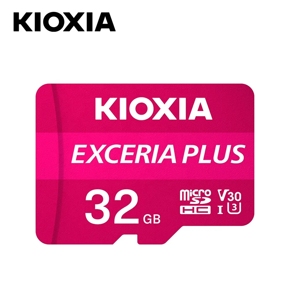 بطاقة ذاكرة جديدة أصلية KIOXIA EXCERIA PLUS micro TF مع محول شغال V30 A1 U3 class10 بطاقة ذاكرة 32 جيجابايت