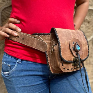 Kahverengi deri Fanny paketi deri kemer çanta deri kalça cep kemer moda - Product Image 2