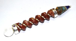 Best Value of Peach Aventurine Wands with Orgone Pendulums : Peach Aventurine Wands with Orgone Pendulums for Sale - Product Image 2