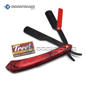 Mango Barbero Razor Cuchillo de afeitar con borde de hoja Madera Clásico Recto 1-2 años - Product Image 2