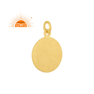 Colgante hecho a mano para mujer, Plata de Ley 925, chapado en oro de 18k, fabricante de joyería de plata - Product Image 1