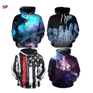 Sweatshirts unisexes à motif de sublimation imprimés en 3D avec motifs personnalisés, sweatshirts à capuche pour hommes de sublimation complète, pull à capuche imprimé - Product Image 3