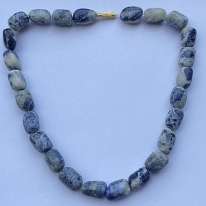 10mm 15mm piedra de sodalita azul Natural suave Rondelle piedras preciosas cuentas hebras cuerdas última calidad AAA en línea Regular a granel - Product Image 1