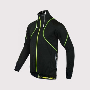 Men's Summer Cycling Bike Jersey Long Sleeve <b>3</b> Rear Pockets-Moisture Wicking Breathable Quick Dry Polyester/Cotton Zipper - Product Image 1