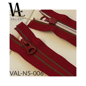 Fermeture à glissière en nylon, bidirectionnel inversée (ruban de customisation), bout ouvert avec curseur DTM #5 - Product Image 3