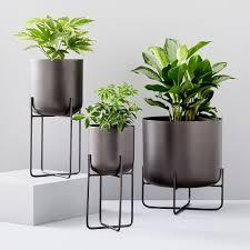 Best quality black Metal planters for home and office decor at lowest price - Product Image 4