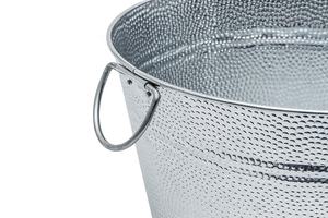 Virgin Craft LFGB Certified Eco-Friendly Large <b>Galvanized</b> Steel Beverage Party <b>Tub</b> Iron Stand for Cooler Wine Holders (American - Product Image 4