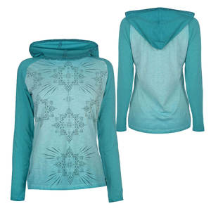 GAF alta calidad OEM Logo último nuevo diseño señora pulóver sudaderas con capucha mujeres manga larga sudaderas con capucha - Product Image 4