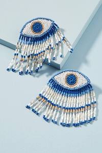 Pendientes de cuentas africanas, pendientes hechos a mano con cuentas de la india - Product Image 6