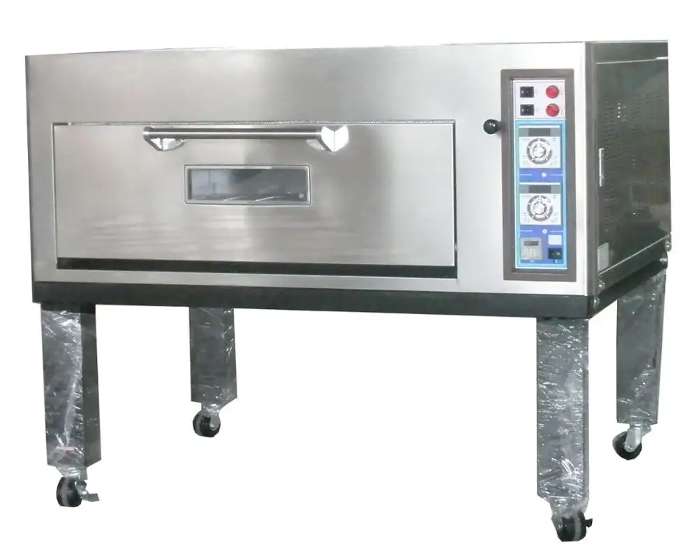 Industrial Bakery Deck Oven Electric Gas Pizza Oven Single Deck Baking Oven Bakery Equipment Bread Making Machines Prices Taiwan