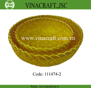 Cesta de almacenamiento de bambú barata, cesta de bambú tejida en Vietnam, cesta de almacenamiento de bambú tejida vietnamita - Product Image 5