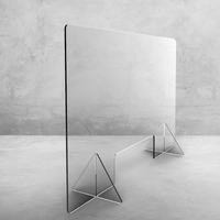 Panneau de séparation de bureau en acrylique PMMA transparent réglable pour la protection contre les éternuements, adapté pour les bureaux, les entrepôts, les écoles, les hôpitaux, les gymnases et l'extérieur
