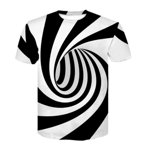 T-Shirt à manches courtes et col rond pour hommes, vêtement décontracté, imprimé 3D, motif coloré, trois dimensions, nouvelle mode été 2022 - Product Image 4