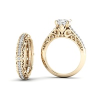 925 Sterling Silver Attractive White Topaz Anneaux de mariage Set Shop Now at Factory Price From Supplier Trending Jewelry Online Buy