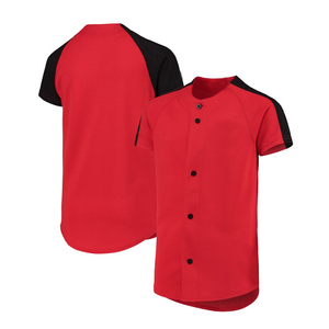 Venta al por mayor de camisetas de béisbol transpirables hechas a medida Unisex en blanco liso ropa deportiva con características de talla grande chaqueta barata estilo de venta - Product Image 2