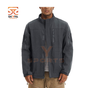 Chaqueta impermeable de concha suave para hombre, chaqueta deportiva con logotipo personalizado, para exteriores, para invierno - Product Image 3