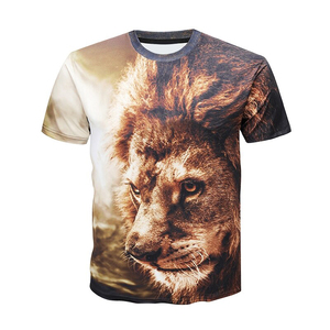 T-shirt pour hommes du Bangladesh, t-shirt imprimé tigre en 3D de haute qualité, exportation - Product Image 6