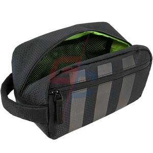 Bolsa de maquillaje de algodón, bolso de lona para cosméticos, Color puro, logotipo personalizado, estilo, patrón de tiempo, cremallera, se acepta tipo de Material - Product Image 3