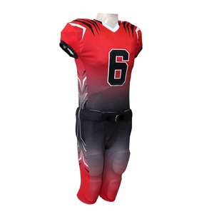 ชุดอเมริกันฟุตบอลสำหรับผู้ใหญ่แขนสั้นระบายอากาศได้ดีขนาดใหญ่พิเศษออกแบบโลโก้ของคุณเอง - Product Image 1