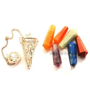 Terminated Points Pendulum Chakra Charmed Cage Pendulums