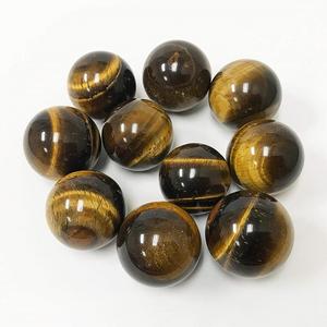 ลูกบอลทรงกลมพลอยธรรมชาติ,ลูกบอลหินอาเกตคริสตัลบำบัดทรงกลมตาเสือสำหรับตกแต่ง - Product Image 4