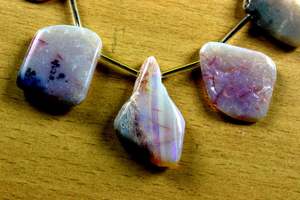 9 Pièces Opale Naturelle Australienne Pierres Précieuses Polies Rugueuses Top Side Drill Making Jewelry Beads Manufracture - Product Image 2