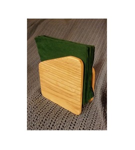 Soporte de pañuelos de madera en forma de triángulo Soporte de pañuelos de madera de acacia de Calidad exclusiva accesorios de cocina - Product Image 6