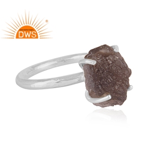 Bague empilable en argent sterling fin 925 de créateur fait à la main - Product Image 3