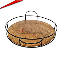 Lazy Susan Plattenspieler aus gehärtetem Glas