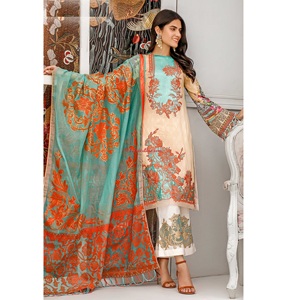 Mousseline de soie indienne du pakistan pour mariage, collection de fête de l'aïd, costume de guerre des etoiles, modèle de kameez, tendance 1110 - Product Image 5