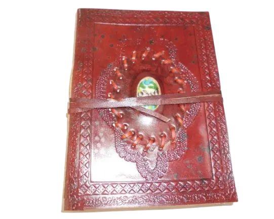 Hear Leather Vintage Journal Gift for Her Valentine Gift Wedding Anniversary Vintage Retro Recipe Magic Prayer Writing Wellness