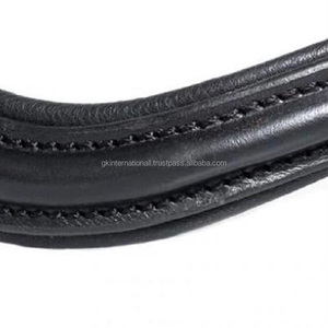Banda Ecuestre para cejas de caballo negra o marrón de cuero genuino al por mayor de todas las formas y tamaños con acolchado suave y costuras duraderas - Product Image 3