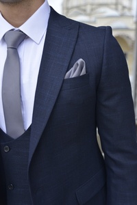 Traje de hombre de lujo al por mayor a la moda, traje ajustado de hombre de la mejor calidad, 3 piezas - Product Image 3