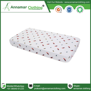 La meilleure vente de draps 100% coton biologique pour berceau de bébé avec la meilleure qualité du fournisseur indien - Product Image 4