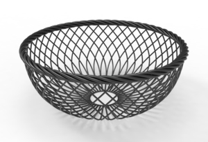 Bol à fruits rond en acier inoxydable de qualité supérieure, design élégant en maille, pour la décoration de la maison et de la cuisine - Product Image 3