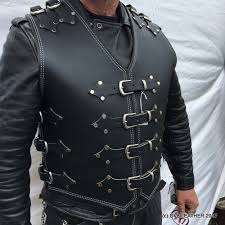 Gilet en cuir véritable pour hommes, personnalisable, motard, tous les hommes - Product Image 6