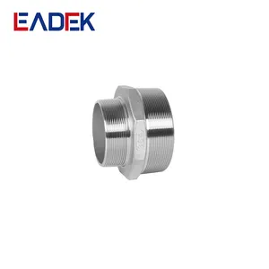 Threaded Nipple Stainless Steel 304 316 Hex Reducing Double Male Thread Pipe Fitting BSPT/NPT/BSP Double Male Threaded Hex Nipple