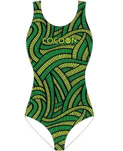 Traje de Baño Personalizado de Una Pieza para Niñas, Estampado Colorido, Secado Rápido, UPF 30, Spandex, Poliéster, para Niños - Product Image 3