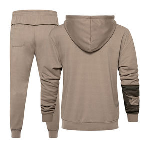 Ropa Deportiva de entrenamiento para hombre, traje con capucha, pantalones de dos piezas, chándales con logotipo personalizado - Product Image 2