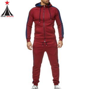 Wholesale Men Gym Fitness Wear <b>Zip</b> Up Hoodie And <b>Joggers</b> Outdoors Custom Mens Training Tracksuits - Product Image 4