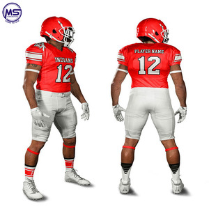 Uniforme de football américain grande taille respirant à sublimation personnalisée Vente en gros 100% polyester - Product Image 5