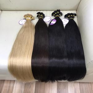 Extension de cheveux péruviens naturels à bout plat, mèches de cheveux humains en kératine d'italie pre-collés, 1g/mèches, vente en gros, bon marché, - Product Image 1