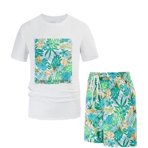 2022 Summer Men <b>Set</b> Suit Men <b>Short</b> Sleeve <b>Tshirt</b> <b>Shorts</b> <b>Sets</b> Two Pieces Fitness <b>Set</b> Casual Tracksuit - Product Image 1