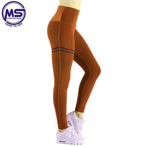 Leggings noirs OEM vente en gros pantalons de yoga sans couture à séchage rapide avec poche leggings de yoga taille haute pour femmes - Product Image 3