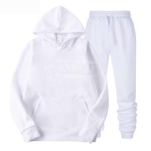 Cotton Polyester Blend Fleece Tracksuit Set and Joggers Hoodies <b>Trouser</b> Customization Designs Logo Sportswear Suit for Sale - Product Image 3