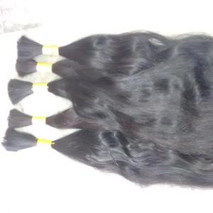 Extensiones de Cabello Humano Remy Virgen 100% Puro de la India, Paquetes de Cabello a Granel con Doble Trama a Máquina - Product Image 1