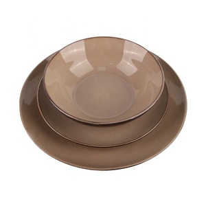 Juego de platos de <span class=keywords><strong>cerámica</strong></span> coloridos para el hogar, <span class=keywords><strong>vajilla</strong></span> con platos sencillos de personalidad, plato de fruta europea, color azul - Product Image 4